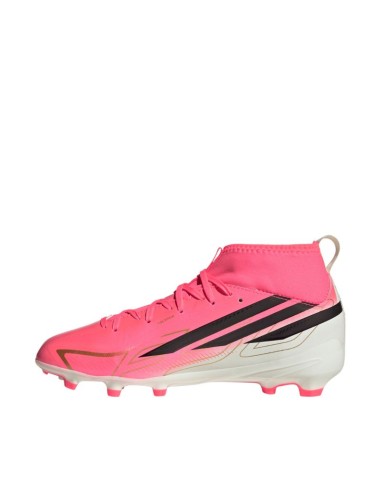 Adidas F50 Hyperfast League Mid FG Kids Soccer Shoes Pink KK1315