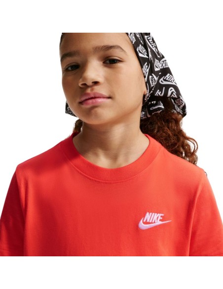 Nike Sportswear Kids' TShirt Orange FZ5177 842