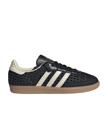 adidas Samba OG Basketweave Black Cream White Women's HQ9282 MBS