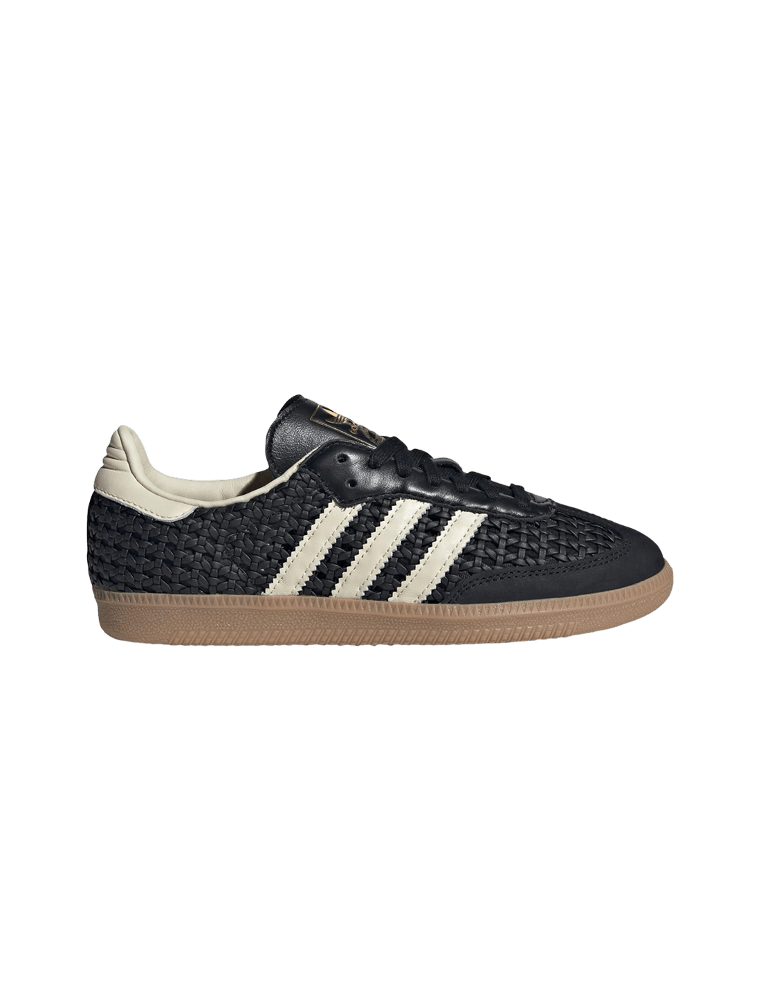 adidas Samba OG Basketweave Black Cream White Women's HQ9282 MBS