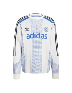 Adidas Blokecore Longsleeve Light Weight Pullover White Blue KQ5085 MBS