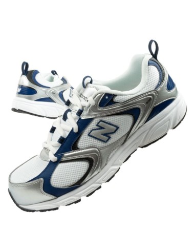 New Balance 408 men's sports shoes sneakers fashionable comfortable white silver