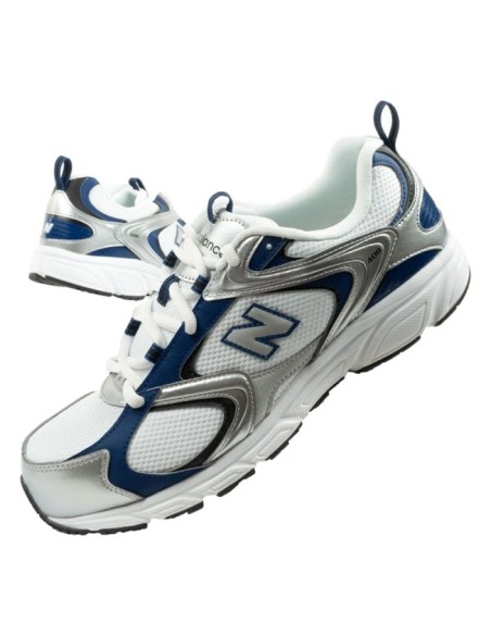 New Balance 408 men's sports shoes sneakers fashionable comfortable white silver