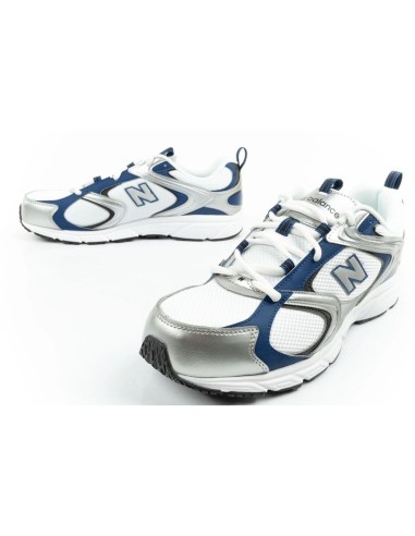 New Balance 408 men's sports shoes sneakers fashionable comfortable white silver