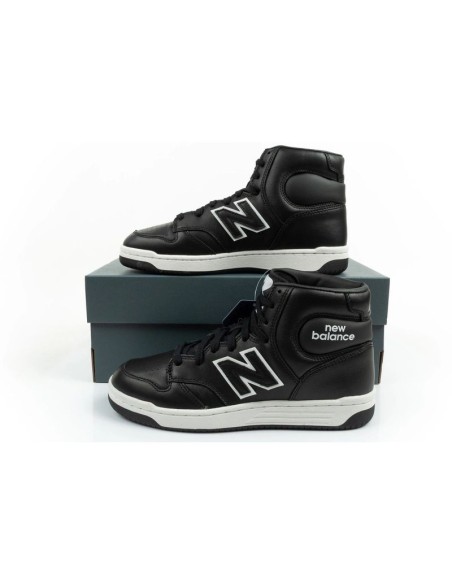 New Balance 480 men's hightop sneakers black