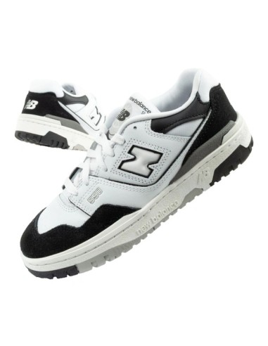 New Balance 550 youth sports shoes sneakers leather fashionable black white