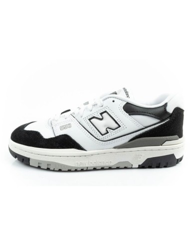 New Balance 550 youth sports shoes sneakers leather fashionable black white