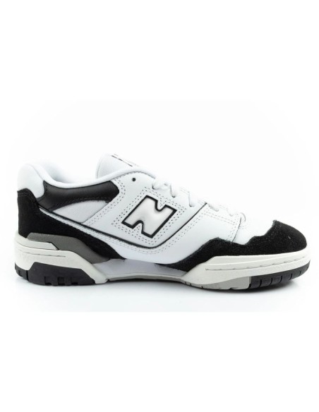 New Balance 550 youth sports shoes sneakers leather fashionable black white