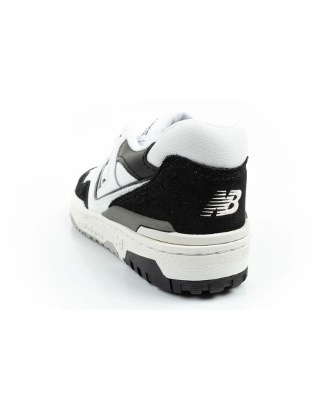 New Balance 550 youth sports shoes sneakers leather fashionable black white