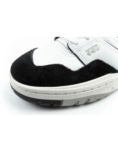 New Balance 550 youth sports shoes sneakers leather fashionable black white