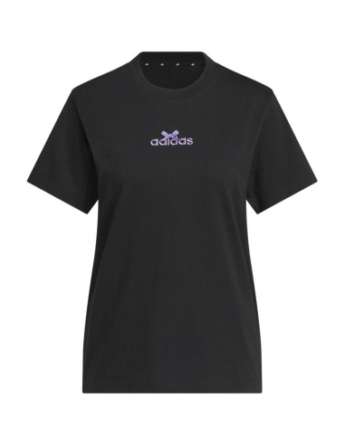 adidas Bow on Linear Logo Graphic Women's TShirt Black KB2400