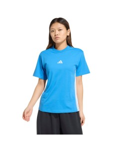 adidas Essentials 3Stripes Cotton Women's TShirt Light Blue KC5197