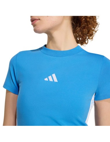 adidas Essentials 3Stripes Slim Baby Tshirt Light Blue KD2341