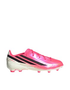 Adidas F50 Hyperfast League FG kids' soccer shoes pink HQ5161