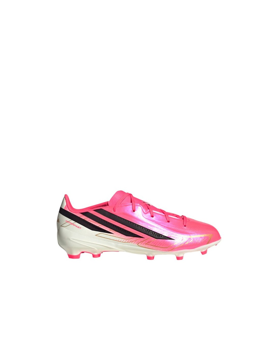 Adidas F50 Hyperfast League FG kids' soccer shoes pink HQ5161
