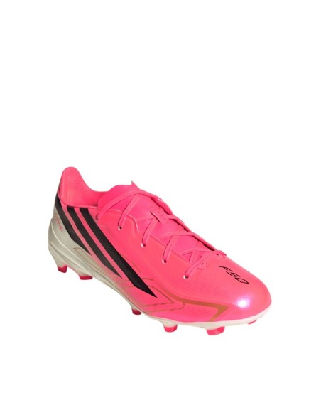 Adidas F50 Hyperfast League FG kids' soccer shoes pink HQ5161