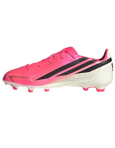 Adidas F50 Hyperfast League FG kids' soccer shoes pink HQ5161