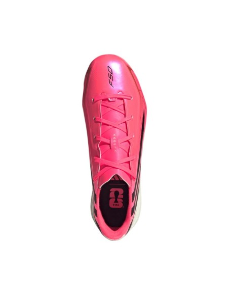 Adidas F50 Hyperfast League FG kids' soccer shoes pink HQ5161
