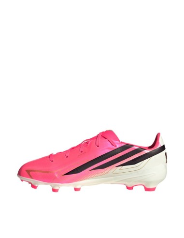 Adidas F50 Hyperfast League FG kids' soccer shoes pink HQ5161