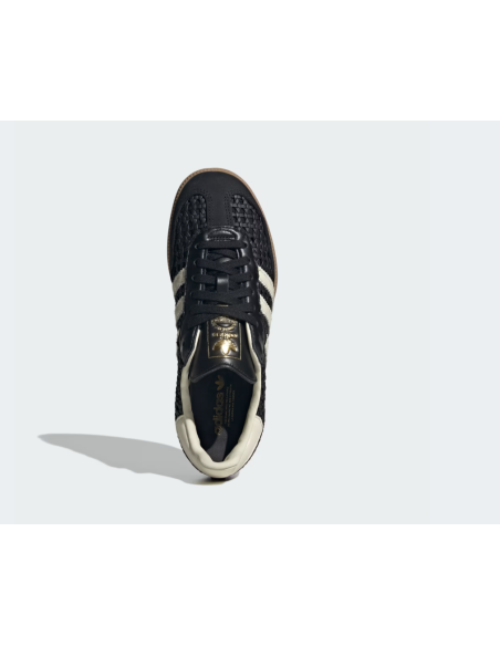 adidas Samba OG Basketweave Black Cream White Women's HQ9282 MBS