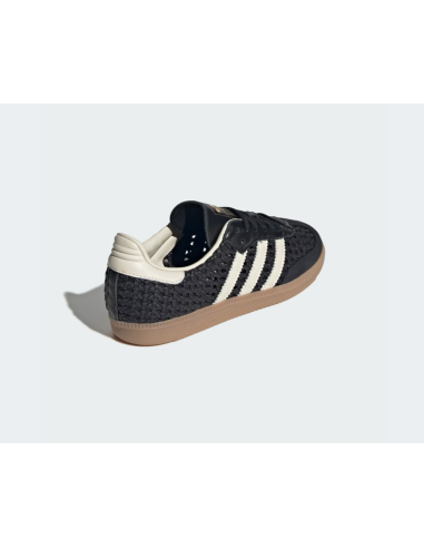 adidas Samba OG Basketweave Black Cream White Women's HQ9282 MBS