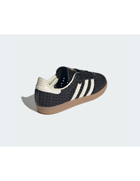 adidas Samba OG Basketweave Black Cream White Women's HQ9282 MBS