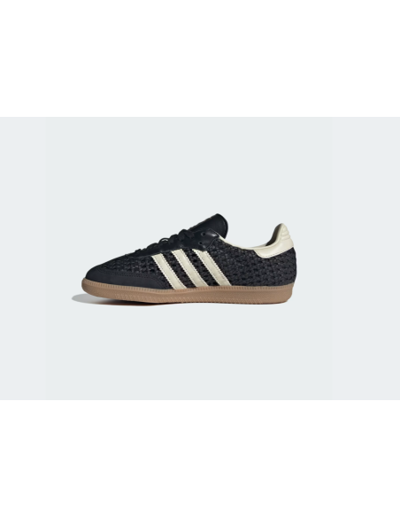 adidas Samba OG Basketweave Black Cream White Women's HQ9282 MBS