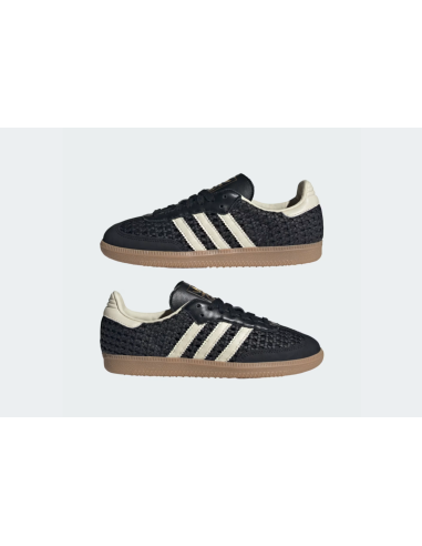 adidas Samba OG Basketweave Black Cream White Women's HQ9282 MBS