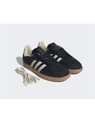 adidas Samba OG Basketweave Black Cream White Women's HQ9282 MBS