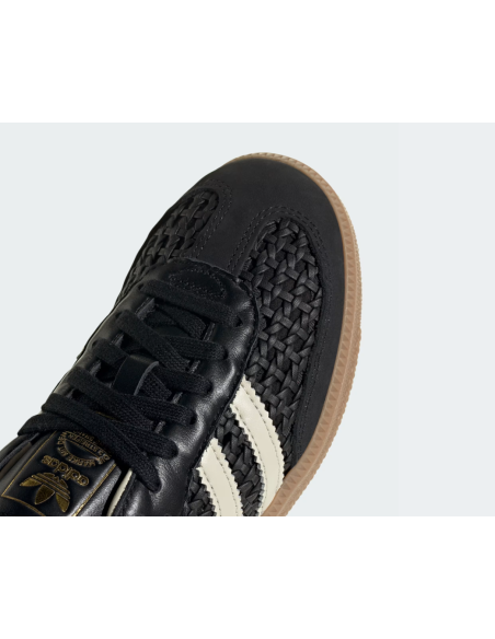 adidas Samba OG Basketweave Black Cream White Women's HQ9282 MBS