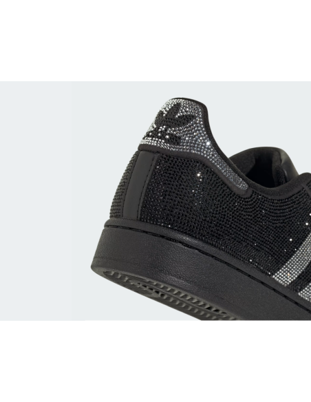 adidas Superstar II Rhinestone Black Silver Women's IH4200 MBS