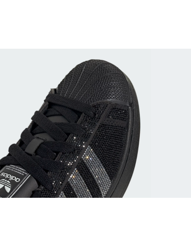 adidas Superstar II Rhinestone Black Silver Women's IH4200 MBS