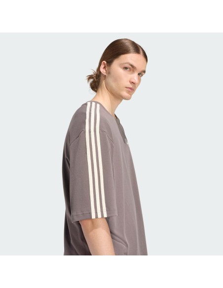 Adidas Adicolor 3Stripes Oversized TShirt Charcoal KE1591 MBS