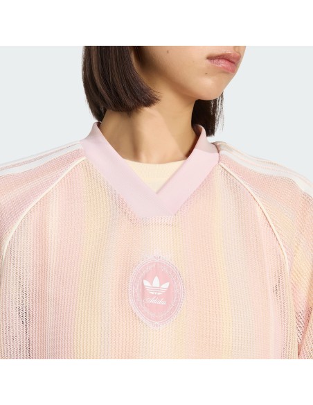 Adidas Originals Summer Glow Knitted Oversized Jersey Pink KY3161 MBS