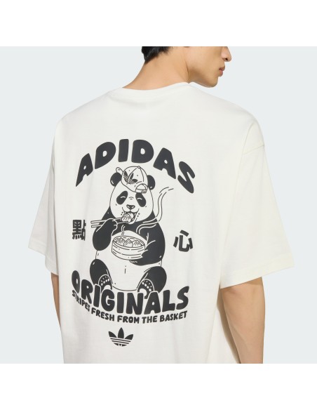 Adidas Chopsticks Panda Core White TShirt LE1884 MBS