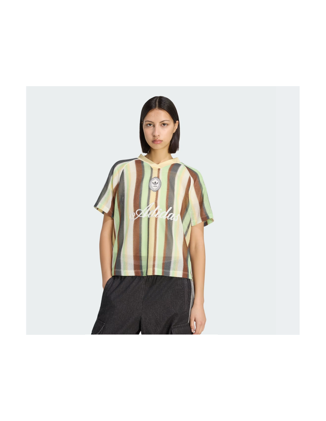 Adidas Originals Summer Glow Knitted Oversized Jersey Easy Yellow KY3162 MBS