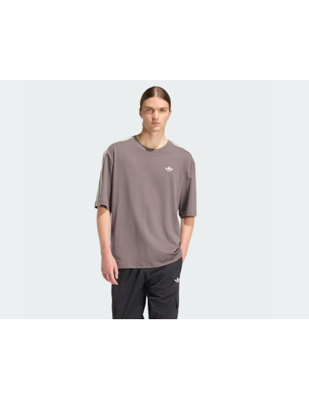 Adidas Adicolor 3Stripes Oversized TShirt Charcoal KE1591 MBS