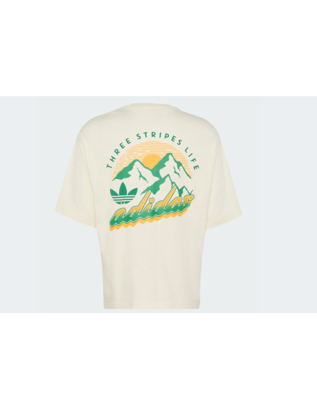 Adidas MOUNTAIN GFX Off White TShirt LE1888 MBS