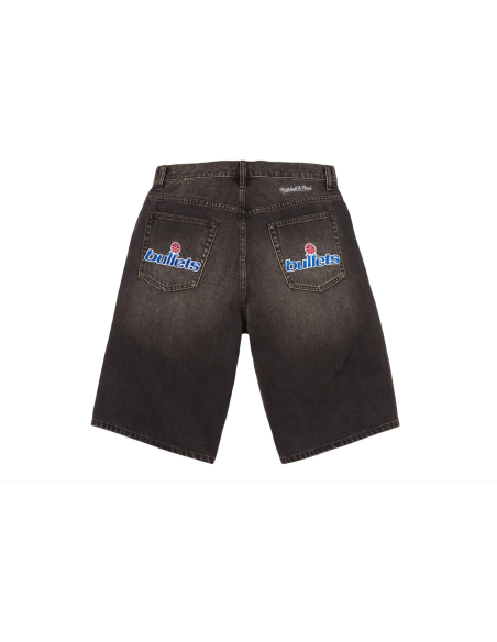 Supreme x Mitchell Ness Washington Bullets Baggy Denim Short 'Washed SS26SH40WASHEDBLACK MBS