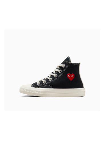 Converse Chuck Taylor All Star 70 Hi Comme des Garcons PLAY Single Heart Black A08801C MBS
