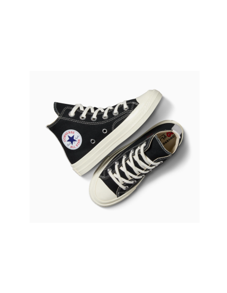 Converse Chuck Taylor All Star 70 Hi Comme des Garcons PLAY Single Heart Black A08801C MBS