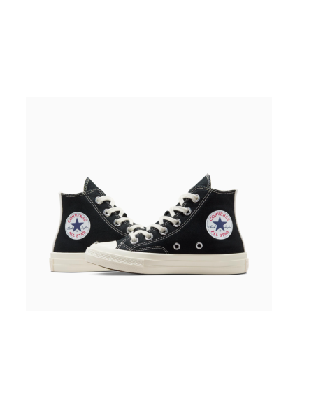 Converse Chuck Taylor All Star 70 Hi Comme des Garcons PLAY Single Heart Black A08801C MBS